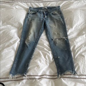 Moussy ripped jeans